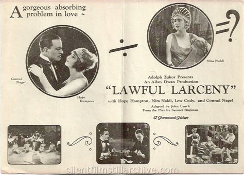  The Lawful Larceny! A Masterpiece of Silent Cinema Exposing Societal Hypocrisy Through Bold Characters